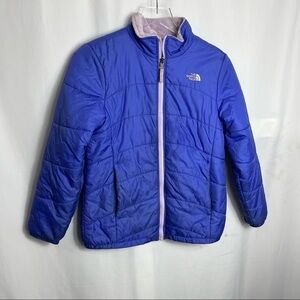 Girls the north face girls reversible jacket size Large 14 16